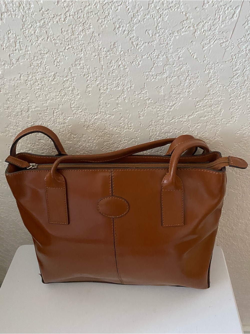 Franco Besozzi Women’s Smooth Leather Vintage 90s Handbag Made in Italy 🇮🇹